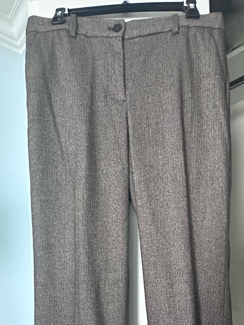 Talbots Women's Brownish Gray Tweed Dress Trousers